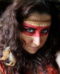 aquacolor grimas maquillaje artistico carnaval fantasia india